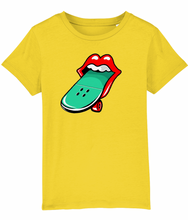Load image into Gallery viewer, Junior Tee, Combining the ultimate in ROCK n ROLL!!  Your Rock and Roller will be in the coolest kid in the Skate Park with this design.
